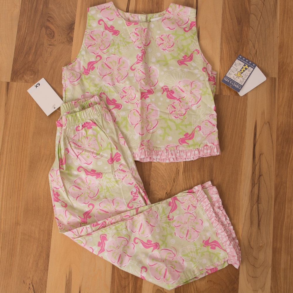 NWT CORKEY'S KIDS CAPRI SET